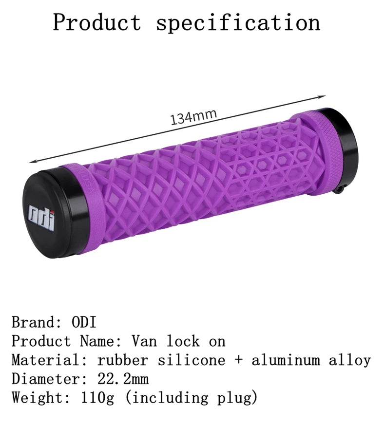 ODI Van Bicycle Handlebar Grips Lock-On Anti-slip Shock Absorption MTB, BMX Bike Grip