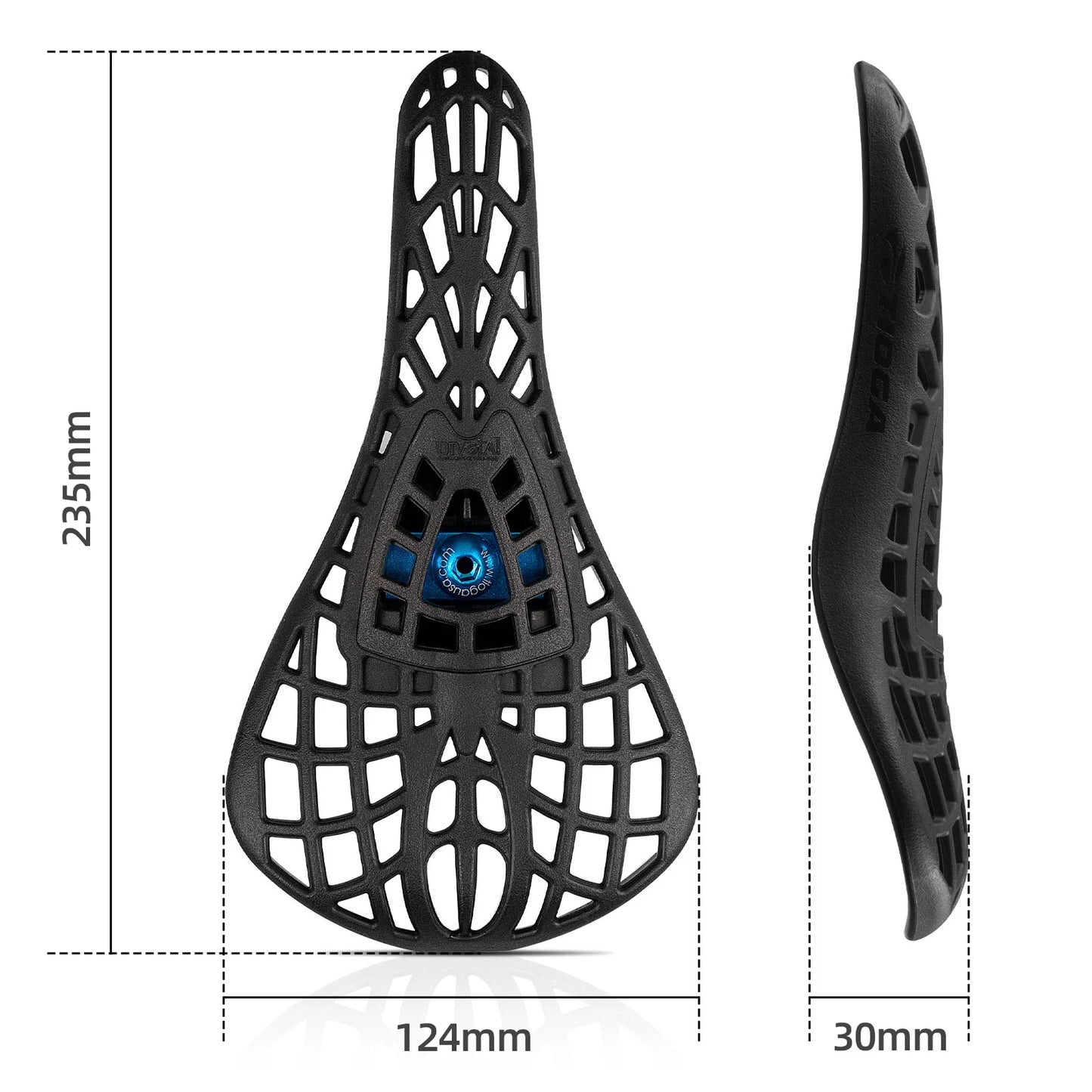 BMX Racing Bike Saddle, Tioga Spider MTB Dirt Jump Seat, Shock Absorber Breathable Bicycle Seat Cushion With 25.4/27.2/30.9mm Seat Tube