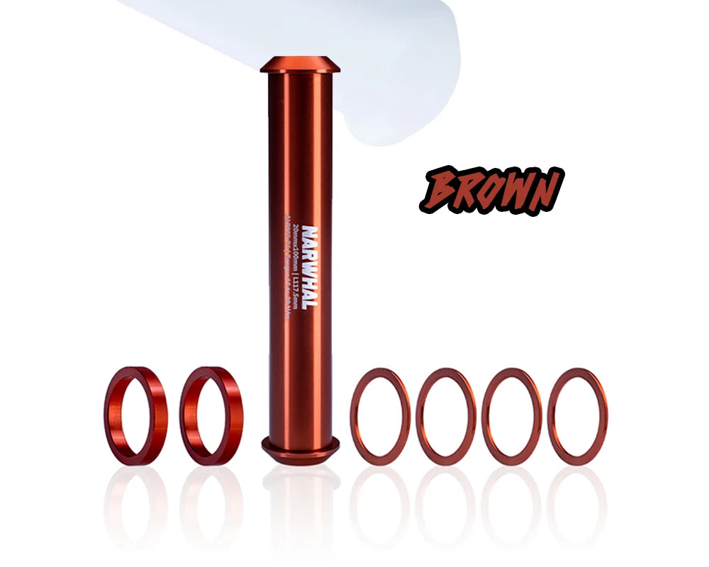 Gateshark-Alloy BMX Race Bike Accessories, 20mm Thru Axle, Bicycle Accessory, Full Machine for Front Hub, Anodizing Color