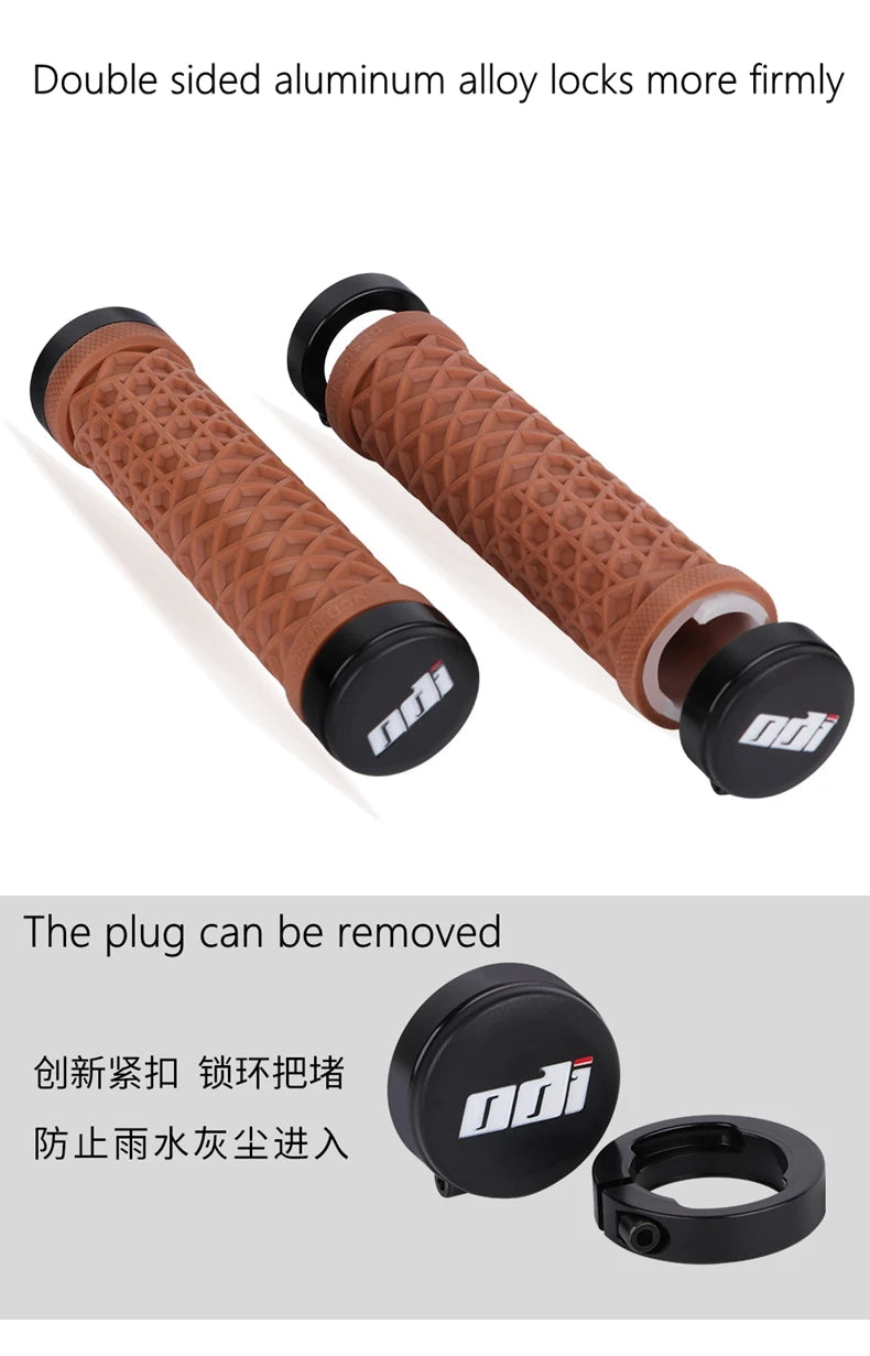 ODI Van Bicycle Handlebar Grips Lock-On Anti-slip Shock Absorption MTB, BMX Bike Grip