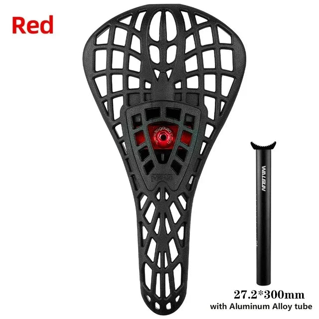 BMX Racing Bike Saddle, Tioga Spider MTB Dirt Jump Seat, Shock Absorber Breathable Bicycle Seat Cushion With 25.4/27.2/30.9mm Seat Tube