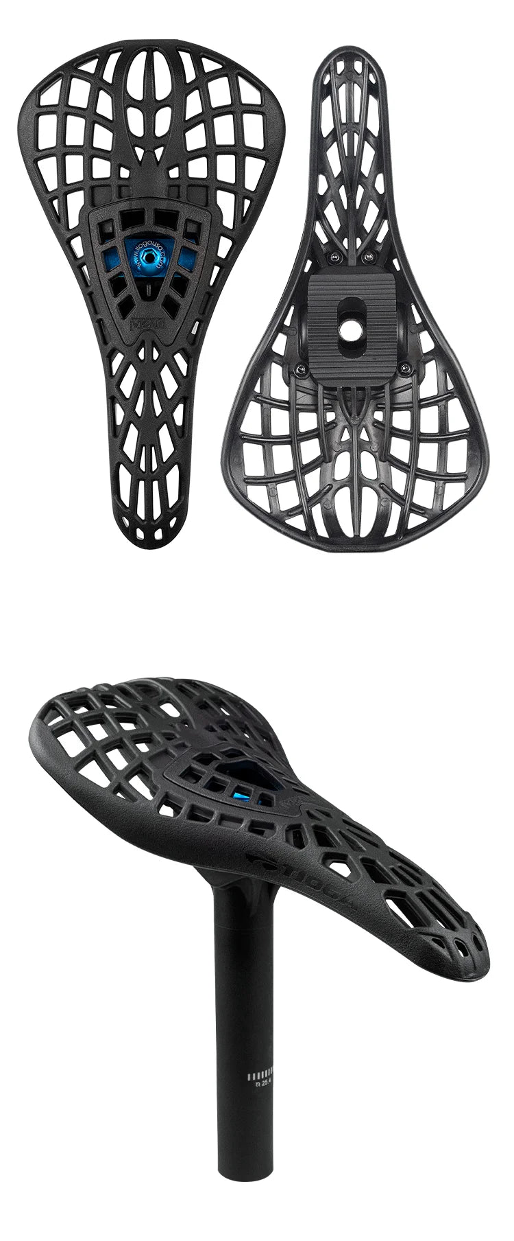 BMX Racing Bike Saddle, Tioga Spider MTB Dirt Jump Seat, Shock Absorber Breathable Bicycle Seat Cushion With 25.4/27.2/30.9mm Seat Tube