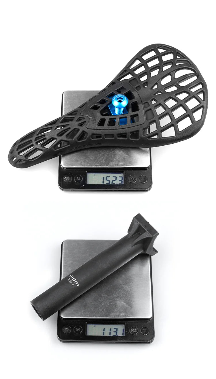 BMX Racing Bike Saddle, Tioga Spider MTB Dirt Jump Seat, Shock Absorber Breathable Bicycle Seat Cushion With 25.4/27.2/30.9mm Seat Tube