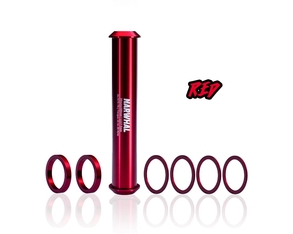 Gateshark-Alloy BMX Race Bike Accessories, 20mm Thru Axle, Bicycle Accessory, Full Machine for Front Hub, Anodizing Color