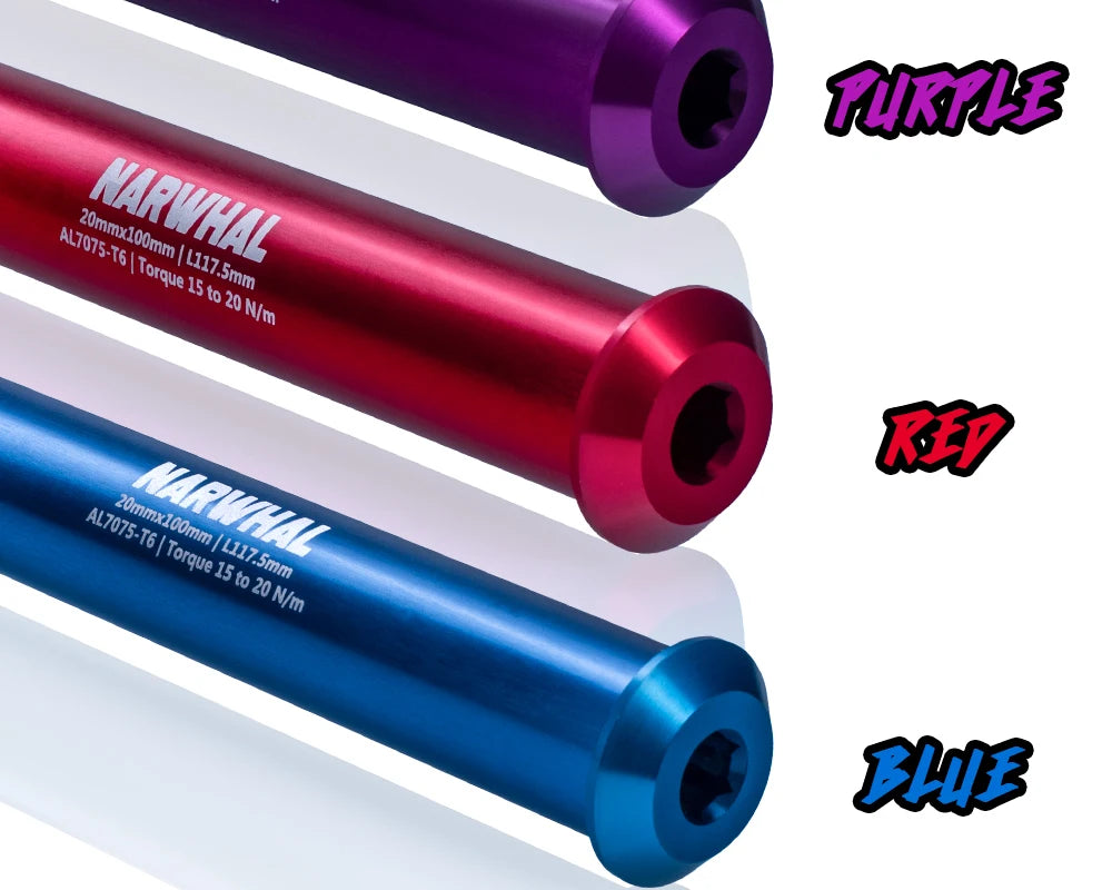 Gateshark-Alloy BMX Race Bike Accessories, 20mm Thru Axle, Bicycle Accessory, Full Machine for Front Hub, Anodizing Color