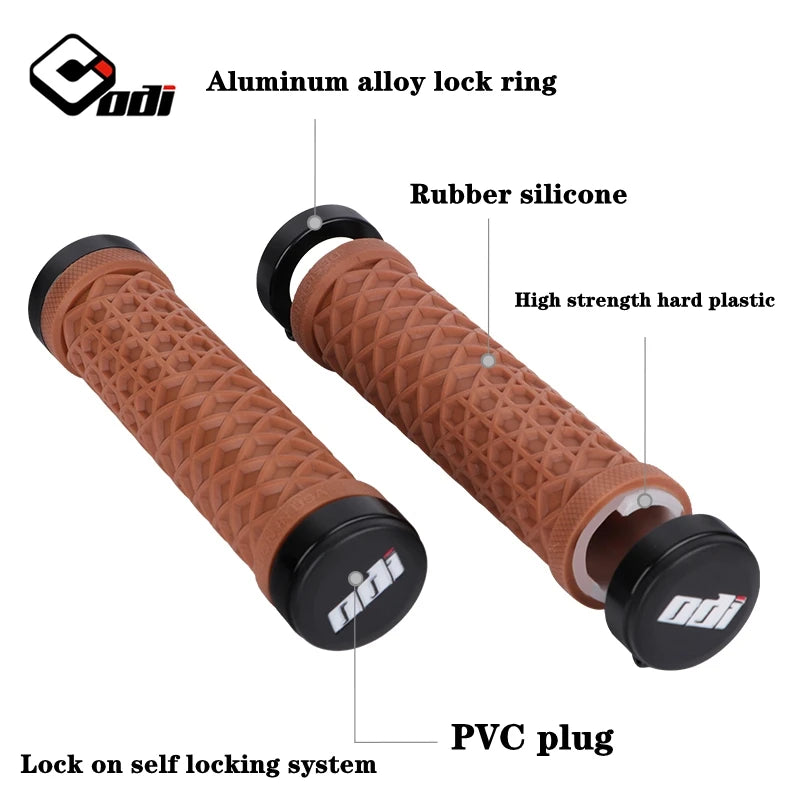 ODI Van Bicycle Handlebar Grips Lock-On Anti-slip Shock Absorption MTB, BMX Bike Grip