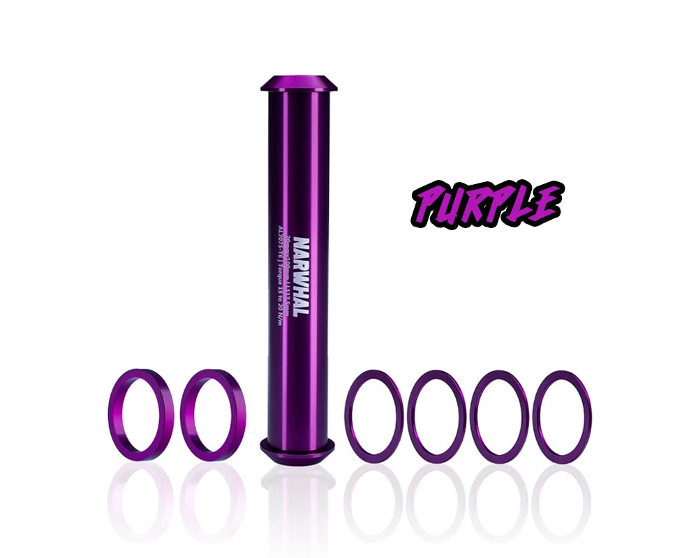Gateshark-Alloy BMX Race Bike Accessories, 20mm Thru Axle, Bicycle Accessory, Full Machine for Front Hub, Anodizing Color
