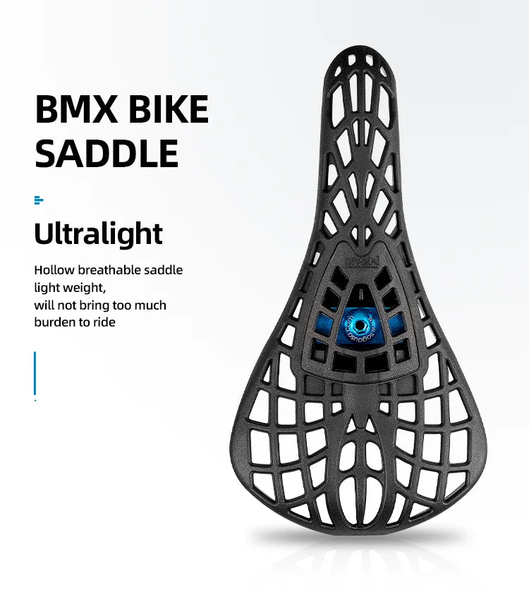 BMX Racing Bike Saddle, Tioga Spider MTB Dirt Jump Seat, Shock Absorber Breathable Bicycle Seat Cushion With 25.4/27.2/30.9mm Seat Tube