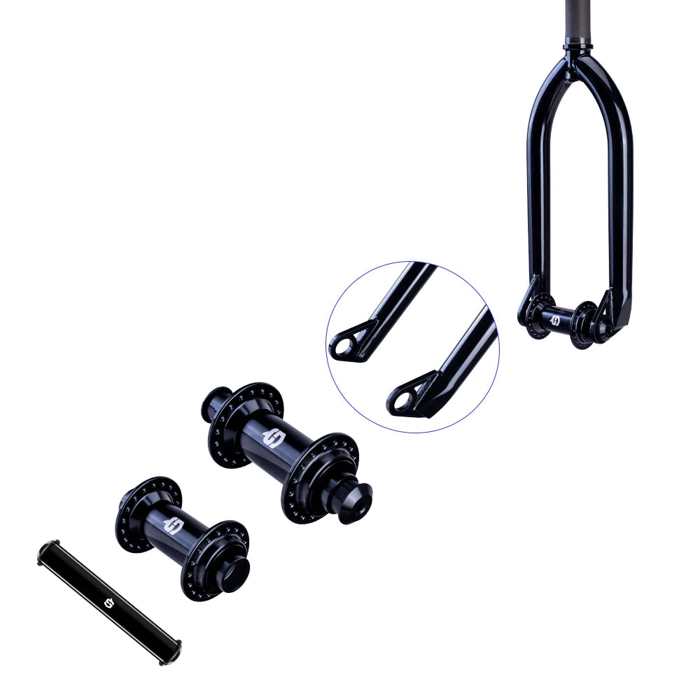Gateshark-Alloy BMX Race Bike Accessories, 20mm Thru Axle, Bicycle Accessory, Full Machine for Front Hub, Anodizing Color