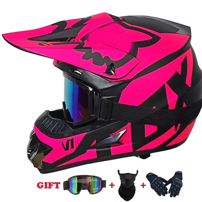 Motorcycle Helmet Youth Kids Adult Full Helmets Motocross Off-road Safety Protection DOT
