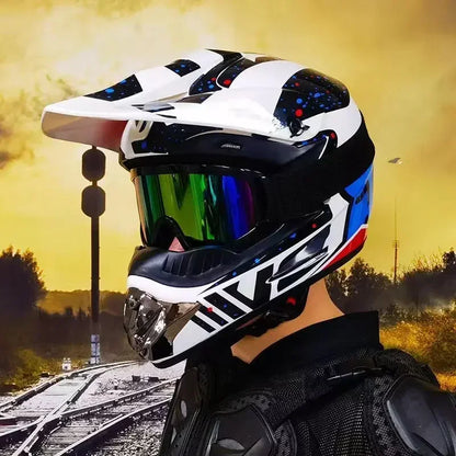 Motorcycle Helmet Youth Kids Adult Full Helmets Motocross Off-road Safety Protection DOT