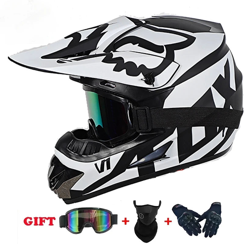 Motorcycle Helmet Youth Kids Adult Full Helmets Motocross Off-road Safety Protection DOT
