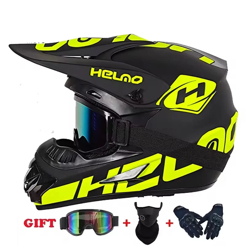 Motorcycle Helmet Youth Kids Adult Full Helmets Motocross Off-road Safety Protection DOT