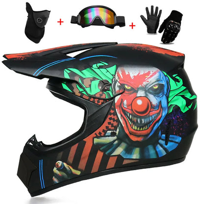 Motorcycle Helmet Youth Kids Adult Full Helmets Motocross Off-road Safety Protection DOT