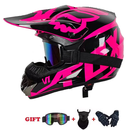 Motorcycle Helmet Youth Kids Adult Full Helmets Motocross Off-road Safety Protection DOT