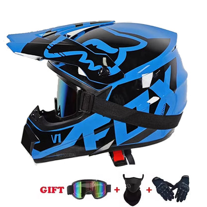 Motorcycle Helmet Youth Kids Adult Full Helmets Motocross Off-road Safety Protection DOT