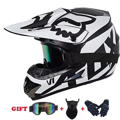 Motorcycle Helmet Youth Kids Adult Full Helmets Motocross Off-road Safety Protection DOT