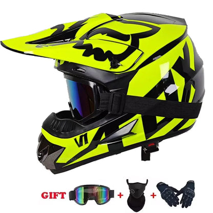 Motorcycle Helmet Youth Kids Adult Full Helmets Motocross Off-road Safety Protection DOT