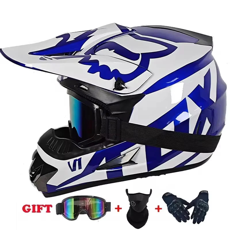 Motorcycle Helmet Youth Kids Adult Full Helmets Motocross Off-road Safety Protection DOT
